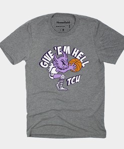 Vintage Give 'Em Hell TCU Shirt, Hoodie Sweatshirt - Great Gift for Fans