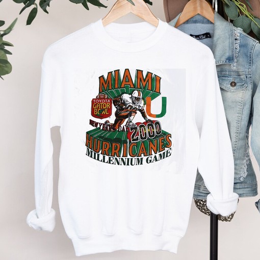 Vintage Miami Hurricanes Gator Bowl 2000 Football T-Shirt, Sweatshirt, and Hoodie - Great Gift for Fans
