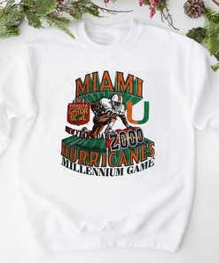 Vintage Miami Hurricanes Gator Bowl 2000 Football T-Shirt, Sweatshirt, and Hoodie - Great Gift for Fans