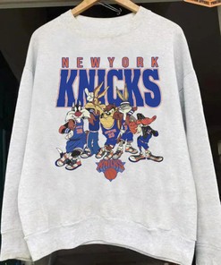 Vintage New York Knicks Looney Tunes NBA Crewneck Sweatshirt Hoodie Gifts for Fans