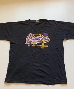 Vintage Style 2000 NBA Champions Lakers T-Shirt, Hoodie, and Sweatshirt - Full Size Reprint for Fans, Gift