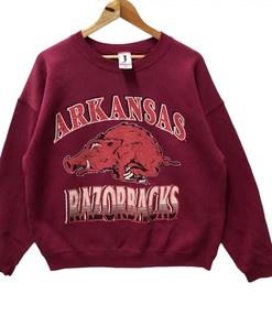Vintage Style 90s Arkansas Razorbacks by Jostens Sportswear T-Shirt, Sweatshirt Hoodie- Great gifts for NCAA Fans