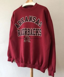 Vintage Style 90s Sweatshirt, Hoodie, T-Shirt from University of Arkansas Razorbacks - Gifts for Him and Her