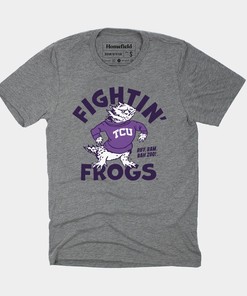 Vintage Style TCU Fightin' Frogs T-Shirt, Sweatshirt Hoodie - Great Gift for Fans