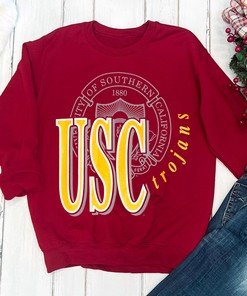 Vintage USC Trojans Tee Shirt 1990s - Great for NCAA Fans