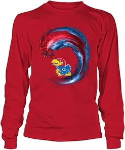 Wave Kansas Jayhawks Shirt - Show Your Spirit at the Game