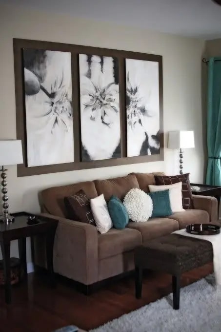 Classic Blue And Brown Living Room Ideas