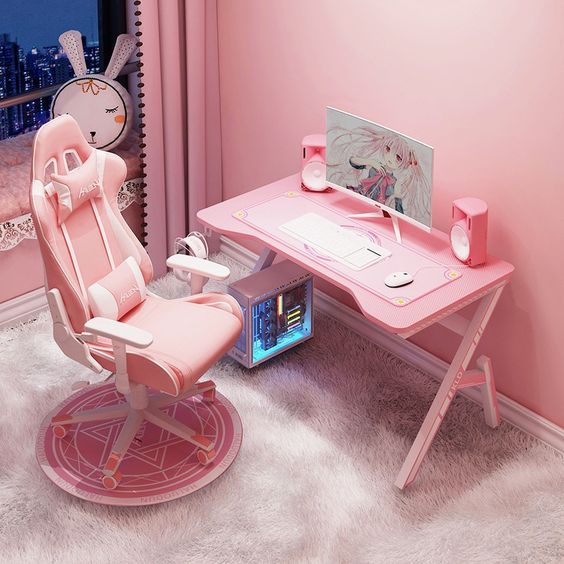 Pink Gaming Desk