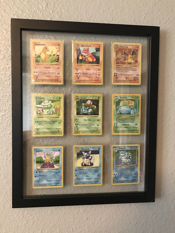Gaming Room Wall Decor With Stamp Collection