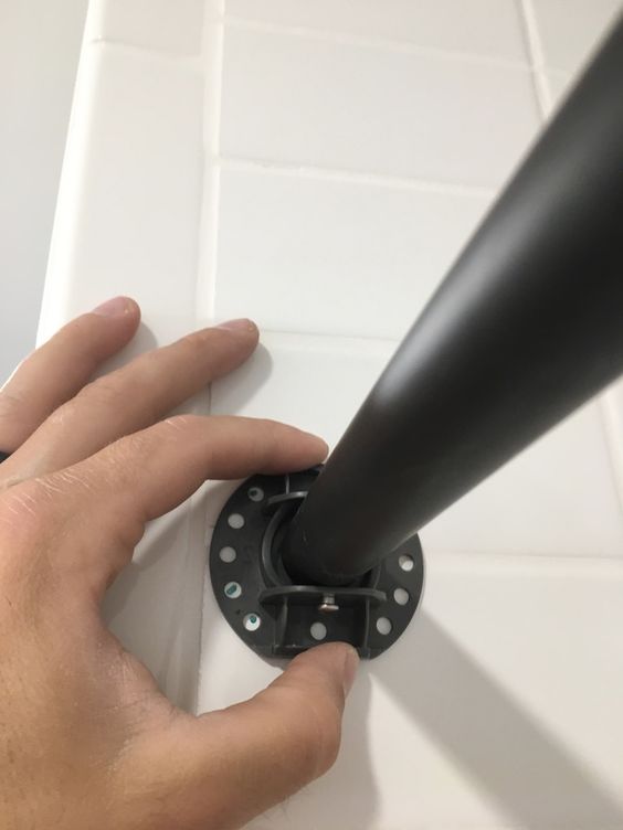 How To Install A Shower Curtain Rod Into Ceramic Tile Without Drilling