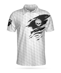 3D All Over Printed Unisex Golf Skull Polo Shirt - Golf