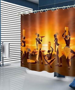 African Tribe Printed Waterproof Shower Curtain - Bathroom Accessories Home Decor