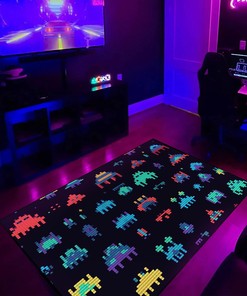 Arcade Invaders Pattern Carpet - Serene Maritime Themes, Neogeo