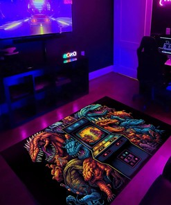 Arcade Pattern Retro Game Boss Battles