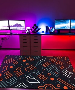 Arcade Pattern Rug, Personalized Area Rug for Bedroom