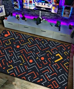 Arcade Pattern Rug, Personalized Area Rug for Living Room