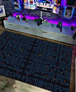 Arcade Pattern Rug, Personalized Area Rug for Living Room, Bedroom