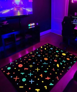 Artistic Geometric Arcade Pattern Area Rug