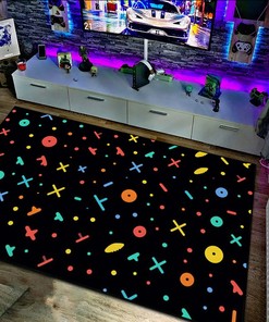 Artistic Geometric Arcade Pattern Area Rug