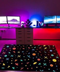 Artistic Geometric Arcade Pattern Area Rug