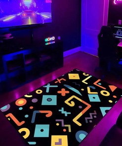 Artistic Geometric Arcade Pattern Personalized Rug
