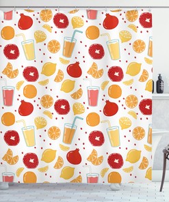 Artsy Lemon Juice Shower Curtain - Brighten up Your Bathroom Decor