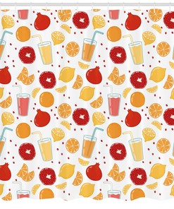 Artsy Lemon Juice Shower Curtain - Brighten up Your Bathroom Decor