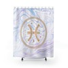 Astrological Pisces Zodiac Sign Shower Curtain for Celestial Bathroom Decor
