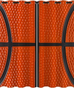 Basketball Blackout Curtains for Girls and Boys Home Decor, Perfect Addition to a Sports-Themed Room