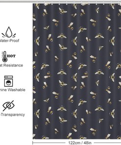 Bee Printed Shower Curtain - Watercolor Funny Home Decoration for your Bathroom