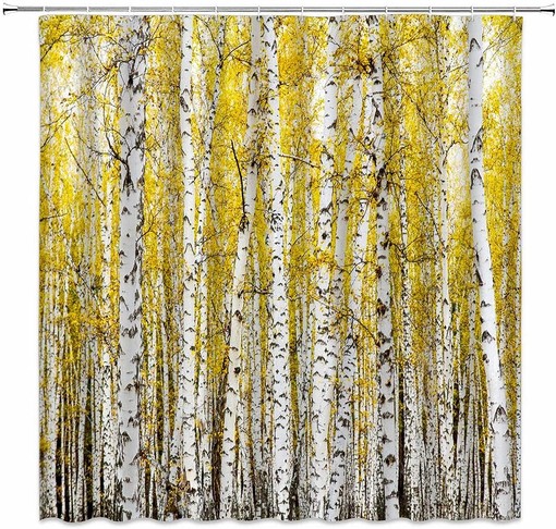 Birch Forest Shower Curtain for Bathroom Decor