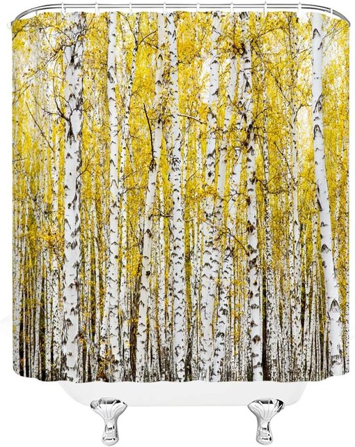 Birch Forest Shower Curtain for Bathroom Decor