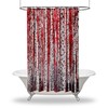 Birch Trees Forest Scenery Shower Curtain - Nature Themed Bathtub Decorations