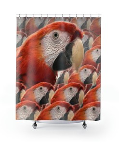Bird Lovers Shower Curtain - Bathroom Curtain Decor