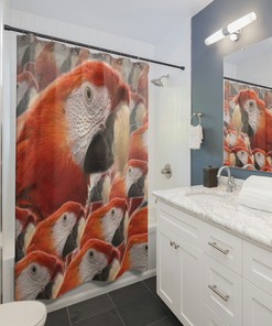Bird Lovers Shower Curtain - Bathroom Curtain Decor