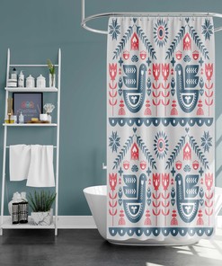 Bird in Forest Shower Curtain - Bathroom Curtain Decor