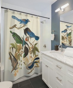 Birds of America Shower Curtain - Beautiful Bathroom Decor