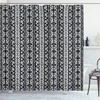 Boho Aztec Style Print Shower Curtain for Western Bathroom Decor