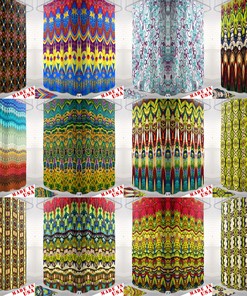 Boho Rainbow Striped Shower Curtain - Brighten Up Your Bathroom Decor