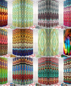 Boho Rainbow Striped Shower Curtain - Brighten Up Your Bathroom Decor