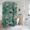 Boho-Inspired Tropical Leaves Pattern Shower Curtain for Bathroom Decor - Bathroom Decor