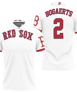 Boston Red Sox Majestic Jersey Inspired Style Xander Bogaerts 3D All Over Print Polo Shirt for Fans