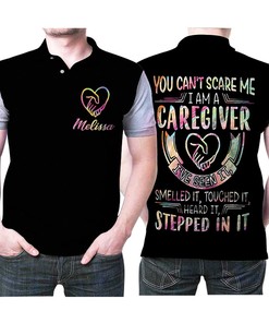 Caregiver Stepped In It Personalized 3D All Over Print Polo Shirt for Fans