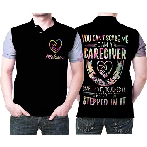 Caregiver Stepped In It Personalized 3D All Over Print Polo Shirt for Fans