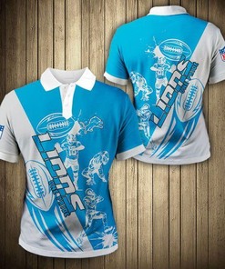 Casual Detroit Lions 3D Polo Shirt - Ideal Gift for NFL Fans