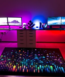 Classic 80s Arcade Video Game Pattern Area Rug