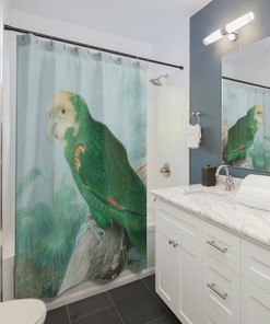 Colorful Tropical Shower Curtain for Unique Bathroom Decor