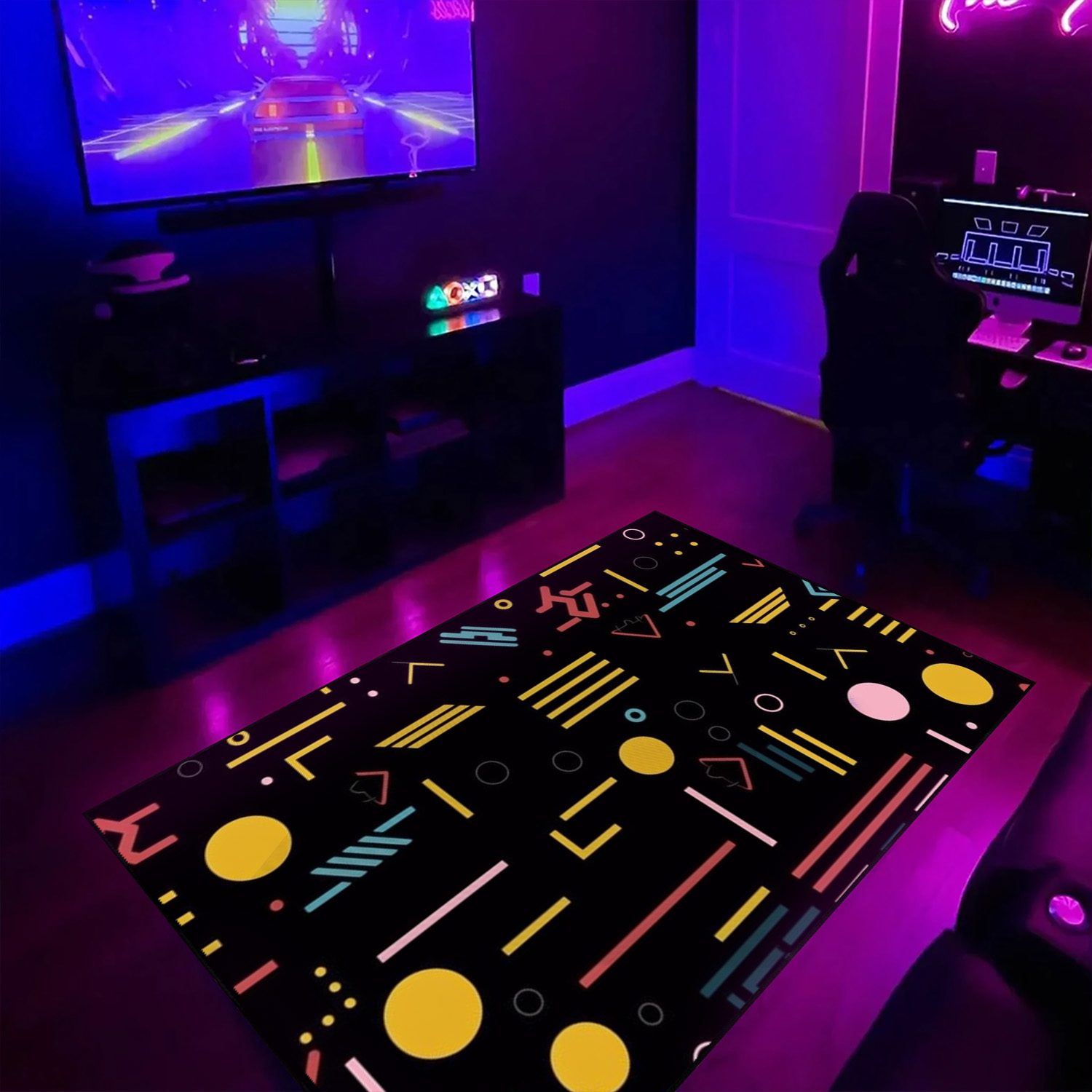 Contemporary Arcade Pattern Customizable Area Rug