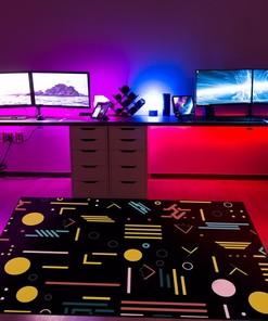 Contemporary Arcade Pattern Customizable Area Rug