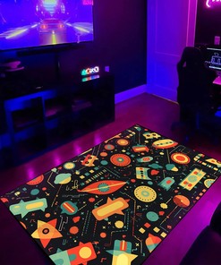 Customizable Arcade Pattern Area Rug
